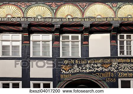 "Half-timbered house, Weser Renaissance, historic centre, Hoxter, Weser Uplands, North Rhine-Westphalia, Germany, Europe" View Large Photo Image Stock Image - "Half-timbered house, Weser Renaissance, historic centre, Hoxter, Weser Uplands, North Rhine-Westphalia, Germany, Europe". Fotosearch