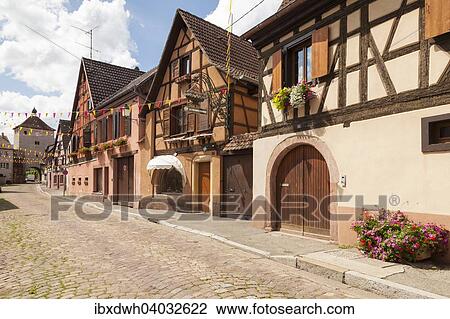 "Half-timbered houses in the historic centre, Turckheim, Alsace, France, Europe" View Large Photo Image Stock Image - "Half-timbered houses in the historic centre, Turckheim, Alsace, France, Europe". Fotosearch