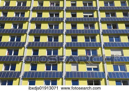 "Hall of residence or dormitory with solar front, Freiburg im Breisgau, Baden-Wuerttemberg, Germany, Europe" View Large Photo Image Stock Image - "Hall of residence or dormitory with solar front, Freiburg im Breisgau, Baden-Wuerttemberg, Germany, Europe". Fotosearch