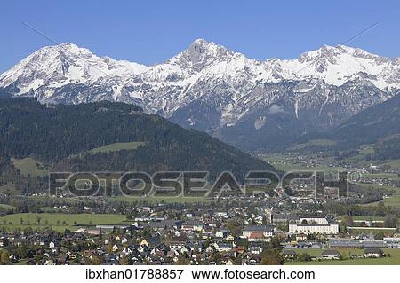 "Haller Mauern mountain chain and the city of Admont, Gesaeuse mountain region, Styria, Austria, Europe" View Large Photo Image Stock Photo - "Haller Mauern mountain chain and the city of Admont, Gesaeuse mountain region, Styria, Austria, Europe". Fotosearch