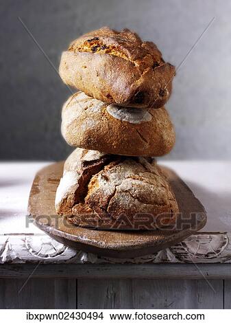 Hand Baked organic whole grain breads View Large Photo Image Picture - Hand Baked organic whole grain breads. Fotosearch