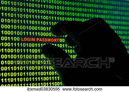 "Hand reaching for the words """"Login Passwort"""" in a binary code" View Large Photo Image Stock Photography - "Hand reaching for the words """"Login Passwort"""" in a binary code". Fotosearch