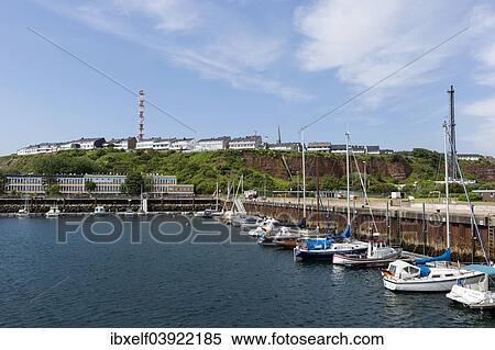 "Harbor, behind the Helgoland Oberland, Heligoland, Schleswig-Holstein, Germany, Europe" View Large Photo Image Stock Photography - "Harbor, behind the Helgoland Oberland, Heligoland, Schleswig-Holstein, Germany, Europe". Fotosearch