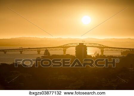Stock Image - "Harbour Bridge, Auckland, North Island, New Zealand, Oceania". Fotosearch
