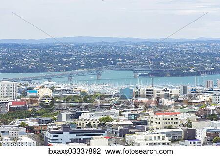 "Harbour Bridge in front of Takapuna, Mount Eden, Auckland, Auckland Region, New Zealand, Oceania" View Large Photo Image Stock Image - "Harbour Bridge in front of Takapuna, Mount Eden, Auckland, Auckland Region, New Zealand, Oceania". Fotosearch