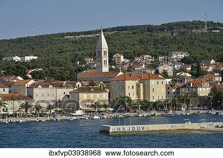 "Harbour of Supetar, Island of Brac, Dalmatia, Croatia, Europe" View Large Photo Image Stock Photo - "Harbour of Supetar, Island of Brac, Dalmatia, Croatia, Europe". Fotosearch
