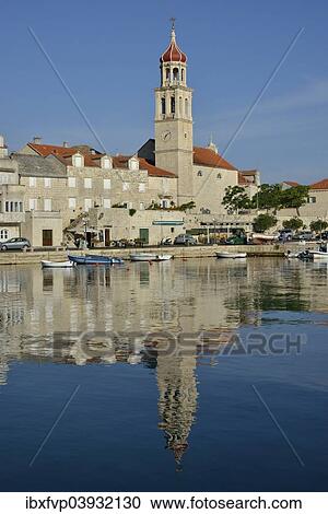 "Harbour of Sutivan in front of the Sveti Ivan Church, Sutivan, Island Brac, Dalmatia, Croatia, Europe" View Large Photo Image Stock Image - "Harbour of Sutivan in front of the Sveti Ivan Church, Sutivan, Island Brac, Dalmatia, Croatia, Europe". Fotosearch
