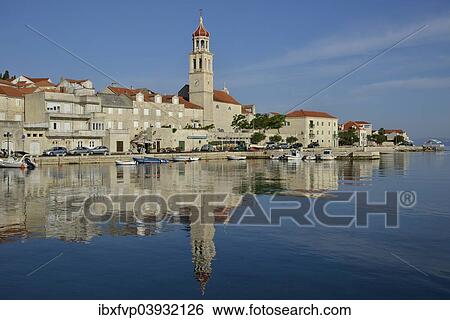 "Harbour of Sutivan in front of the Sveti Ivan Church, Sutivan, Island Brac, Dalmatia, Croatia, Europe" View Large Photo Image Stock Photograph - "Harbour of Sutivan in front of the Sveti Ivan Church, Sutivan, Island Brac, Dalmatia, Croatia, Europe". Fotosearch