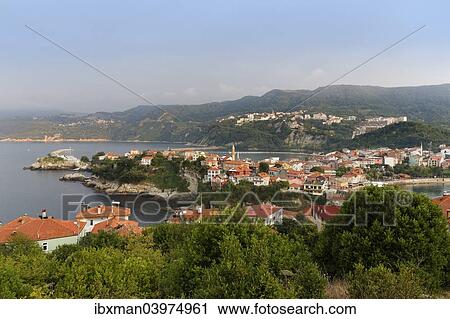 "Harbour town of Amasra, Bartin Province, coast of the Black Sea, Black Sea Region, Turkey, Asia" View Large Photo Image Stock Image - "Harbour town of Amasra, Bartin Province, coast of the Black Sea, Black Sea Region, Turkey, Asia". Fotosearch