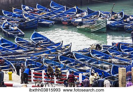 "Harbour with fishing boats, Essaouira, Marrakech-Tensift-El Haouz, Morocco, Africa" View Large Photo Image Stock Image - "Harbour with fishing boats, Essaouira, Marrakech-Tensift-El Haouz, Morocco, Africa". Fotosearch