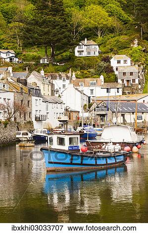 "Harbour with fishing boats, Polperro, Cornwall, England, United Kingdom, Europe" View Large Photo Image Stock Photo - "Harbour with fishing boats, Polperro, Cornwall, England, United Kingdom, Europe". Fotosearch