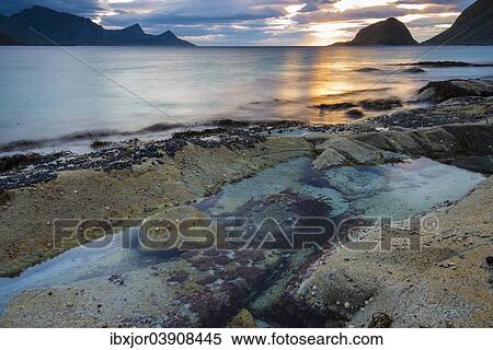"Haukland beach, Vestvagoy, Lofoten, Norway, Europe" View Large Photo Image Stock Photography - "Haukland beach, Vestvagoy, Lofoten, Norway, Europe". Fotosearch