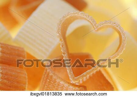 Heart-shaped pasta View Large Photo Image Stock Photography - Heart-shaped pasta. Fotosearch
