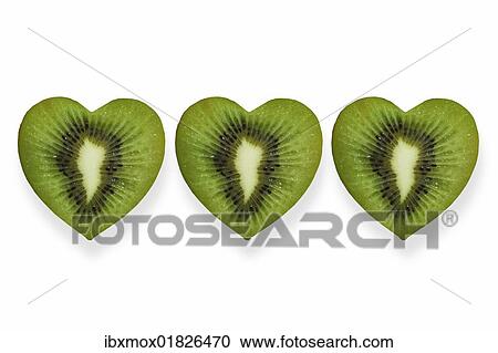Heart-shaped slices of kiwi fruit View Large Photo Image Stock Image - Heart-shaped slices of kiwi fruit. Fotosearch