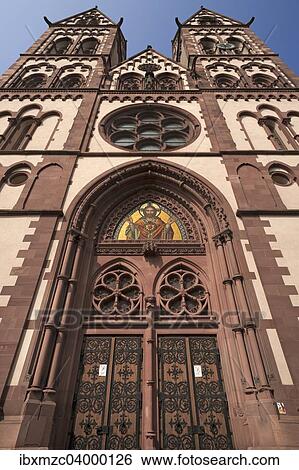 "Herz Jesu-Kirche, or Sacred Heart Church, built in the style of Historicism, consecrated in 1897, Freiburg, Baden-Wurttemberg, Germany, Europe" View Large Photo Image Stock Photograph - "Herz Jesu-Kirche, or Sacred Heart Church, built in the style of Historicism, consecrated in 1897, Freiburg, Baden-Wurttemberg, Germany, Europe". Fotosearch