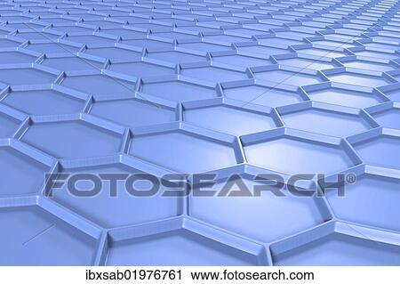 "Hexagonal structure, 3D illustration" View Large Photo Image Stock Image - "Hexagonal structure, 3D illustration". Fotosearch
