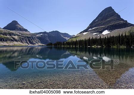 "Hidden Lake with Reynolds Mountains and Bearhat Mountains, Glacier National Park, Montana, United States, North America" View Large Photo Image Stock Photo - "Hidden Lake with Reynolds Mountains and Bearhat Mountains, Glacier National Park, Montana, United States, North America". Fotosearch