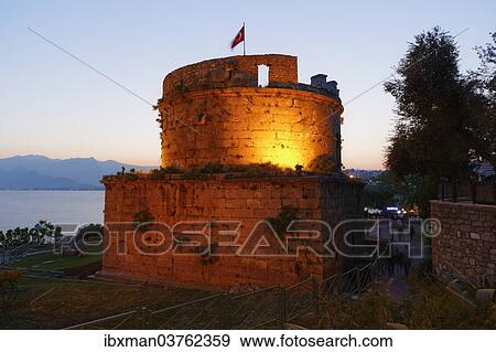"Hidirlik Tower, Antalya, Antalya Province, Turkey, Asia" View Large Photo Image Stock Photo - "Hidirlik Tower, Antalya, Antalya Province, Turkey, Asia". Fotosearch