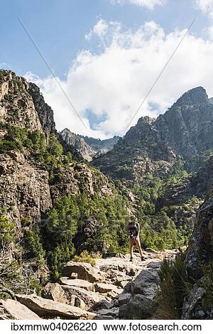 "Hiker in the mountains, Refuge de Carrozzu, Corsica, France, Europe" View Large Photo Image Stock Image - "Hiker in the mountains, Refuge de Carrozzu, Corsica, France, Europe". Fotosearch