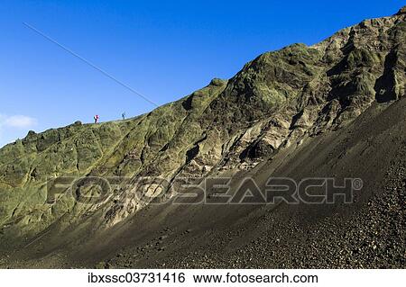 "Hikers in the Landmannalaugar region, Landmannalaugar, Southern Region, Iceland, Europe" View Large Photo Image Stock Photograph - "Hikers in the Landmannalaugar region, Landmannalaugar, Southern Region, Iceland, Europe". Fotosearch