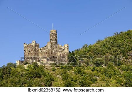 "Hill castle, Burg Maus Castle, St. Goarshausen-Wellmich, UNESCO World Cultural Heritage Site Upper Middle Rhine Valley, Rhein-Lahn-Kreis district, Rhineland-Palatinate, Germany, Europe" View Large Photo Image Stock Image - "Hill castle, Burg Maus Castle, St. Goarshausen-Wellmich, UNESCO World Cultural Heritage Site Upper Middle Rhine Valley, Rhein-Lahn-Kreis district, Rhineland-Palatinate, Germany, Europe". Fotosearch