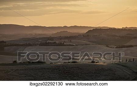 "Hilly landscape at sunset, Villamagna, Tuscany, Italy, Europe" View Large Photo Image Stock Image - "Hilly landscape at sunset, Villamagna, Tuscany, Italy, Europe". Fotosearch