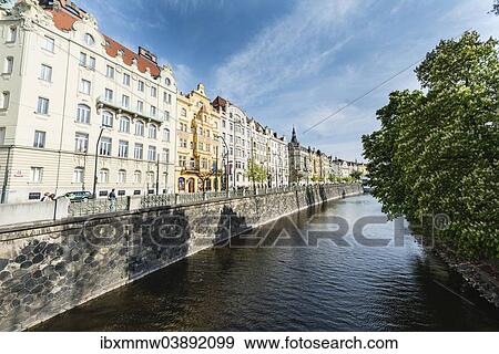 "Historic buildings on the Vltava River, historic centre, Prague, Czech Republic, Europe" View Large Photo Image Stock Photo - "Historic buildings on the Vltava River, historic centre, Prague, Czech Republic, Europe". Fotosearch
