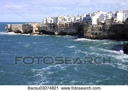 "Historic centre on the coast, Polignano a Mare, Apulia, Italy, Europe" View Large Photo Image Stock Image - "Historic centre on the coast, Polignano a Mare, Apulia, Italy, Europe". Fotosearch