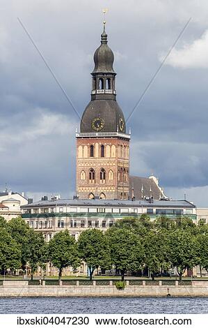 "Historic centre with the banks of the Daugava river or Western Dvina, with Riga Cathedral, Riga, Latvia, Europe" View Large Photo Image Stock Image - "Historic centre with the banks of the Daugava river or Western Dvina, with Riga Cathedral, Riga, Latvia, Europe". Fotosearch
