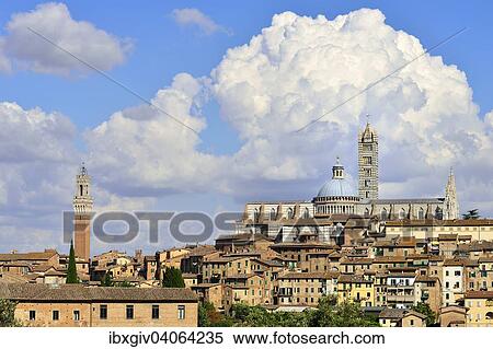"Historic centre with the cathedral of Siena, Cattedrale di Santa Maria Assunta, and the Torre del Mangia tower, Siena, Province of Siena, Tuscany, Italy, Europe" View Large Photo Image Stock Photography - "Historic centre with the cathedral of Siena, Cattedrale di Santa Maria Assunta, and the Torre del Mangia tower, Siena, Province of Siena, Tuscany, Italy, Europe". Fotosearch