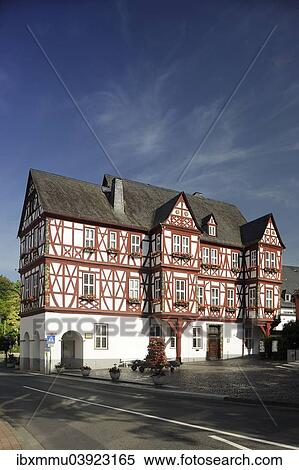 "Historic city hall Adelsheimer Hof, Nassau, Rhineland-Palatinate, Germany, Europe" View Large Photo Image Stock Photography - "Historic city hall Adelsheimer Hof, Nassau, Rhineland-Palatinate, Germany, Europe". Fotosearch