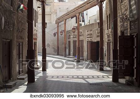 "Historic pedestrian zone, Dubai, Emirate of Dubai, United Arab Emirates, Asia" View Large Photo Image Stock Photography - "Historic pedestrian zone, Dubai, Emirate of Dubai, United Arab Emirates, Asia". Fotosearch