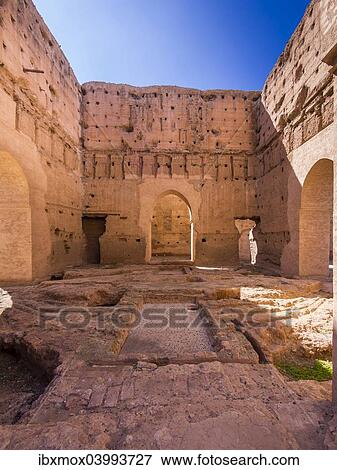 "Historic ruins of the El Badi Palace, Marrakech, Marrakech-Tensift-Al Haouz, Morocco, Africa" View Large Photo Image Stock Photo - "Historic ruins of the El Badi Palace, Marrakech, Marrakech-Tensift-Al Haouz, Morocco, Africa". Fotosearch
