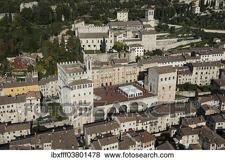 "Historic town and town centre with Piazza Grande and the Palazzo dei Consoli, Gubbio, Province of Perugia, Umbria, Italy, Europe" View Large Photo Image Stock Photo - "Historic town and town centre with Piazza Grande and the Palazzo dei Consoli, Gubbio, Province of Perugia, Umbria, Italy, Europe". Fotosearch