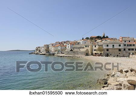 Stock Image - "Historic town of Primosten, Croatia, Europe". Fotosearch