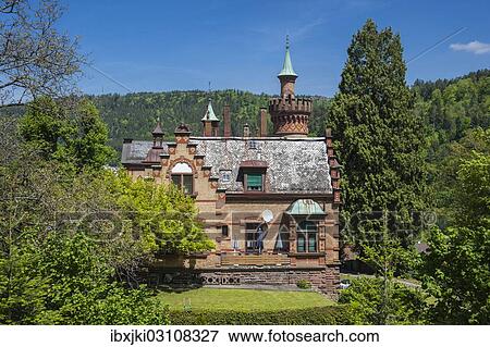 "Historic villa, Bad Liebenzell, Nordschwarzwald, Schwarzwald, Baden-Wurttemberg, Germany, Europe" View Large Photo Image Stock Photo - "Historic villa, Bad Liebenzell, Nordschwarzwald, Schwarzwald, Baden-Wurttemberg, Germany, Europe". Fotosearch