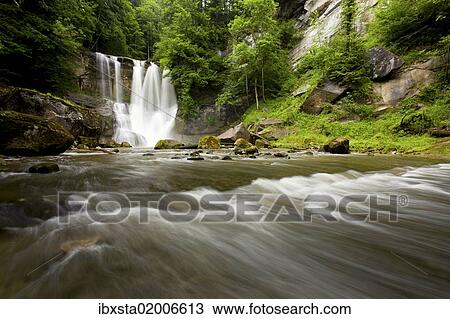 "Hoechfall waterfall in the Appenzell region near Teufen, Switzerland, Europe" View Large Photo Image Stock Image - "Hoechfall waterfall in the Appenzell region near Teufen, Switzerland, Europe". Fotosearch