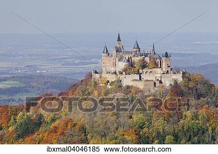 "Hohenzollern Castle in autumn, Zollernalb, Swabian Jura, Baden-Wurttemberg, Germany, Europe" View Large Photo Image Stock Photography - "Hohenzollern Castle in autumn, Zollernalb, Swabian Jura, Baden-Wurttemberg, Germany, Europe". Fotosearch