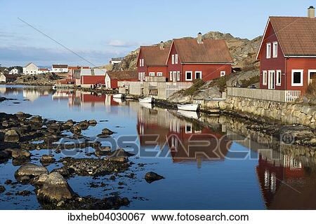 "Holiday cottages on the fjord, near Egersund, Rogaland, Norway, Europe" View Large Photo Image Stock Photo - "Holiday cottages on the fjord, near Egersund, Rogaland, Norway, Europe". Fotosearch