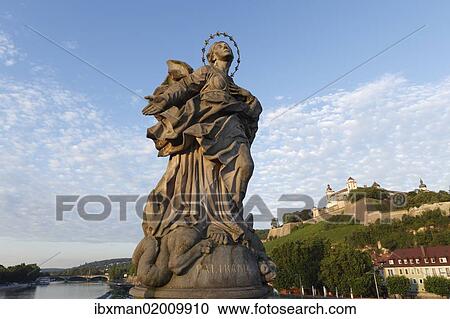 "Holy Virgin Mary, Our Lady of Franconia, Old Main Bridge, Wuerzburg, Lower Franconia, Franconia, Bavaria, Germany, Europe, PublicGround, Europe" View Large Photo Image Stock Image - "Holy Virgin Mary, Our Lady of Franconia, Old Main Bridge, Wuerzburg, Lower Franconia, Franconia, Bavaria, Germany, Europe, PublicGround, Europe". Fotosearch