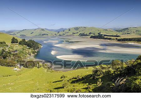 "Hoopers Inlet, Otago Peninsula, South Island, New Zealand, Oceania" View Large Photo Image Stock Photo - "Hoopers Inlet, Otago Peninsula, South Island, New Zealand, Oceania". Fotosearch