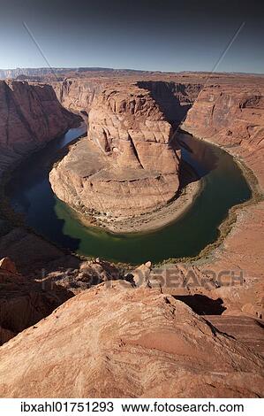 Stock Image - "Horseshoe Bend, Colorado river, Arizona, USA, America". Fotosearch