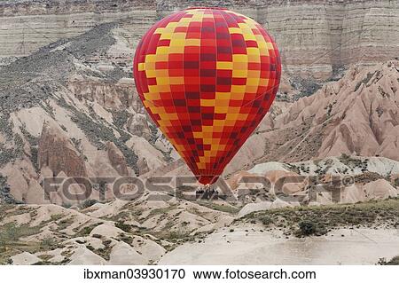 "Hot air balloon, Goreme National Park, Cappadocia, Central Anatolia Region, Anatolia, Turkey, Asia" View Large Photo Image Stock Image - "Hot air balloon, Goreme National Park, Cappadocia, Central Anatolia Region, Anatolia, Turkey, Asia". Fotosearch