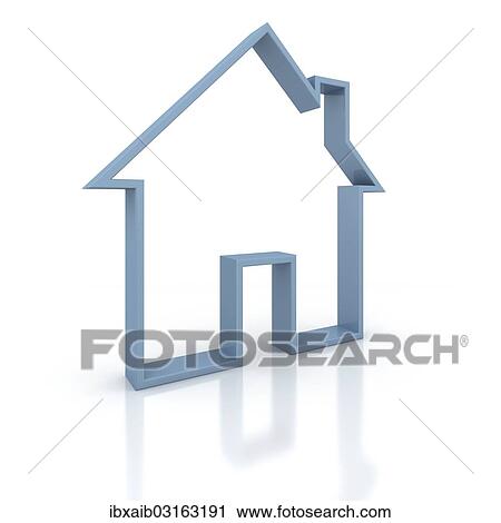 "House, 3D illustration" View Large Photo Image Stock Image - "House, 3D illustration". Fotosearch