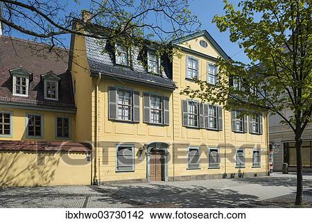 Stock Image - "House of Friedrich Schiller, Weimar, Thuringia, Germany, Europe". Fotosearch