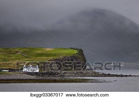 Stock Photo - "House on the Atlantic coast, Waterville, County Kerry, Ireland, Europe". Fotosearch