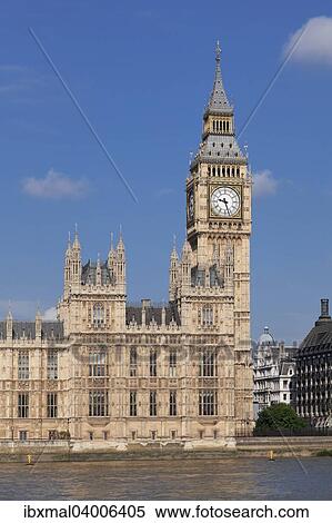Stock Photography - "Houses of Parliament, Big Ben, Thames, London, England, United Kingdom, Europe". Fotosearch