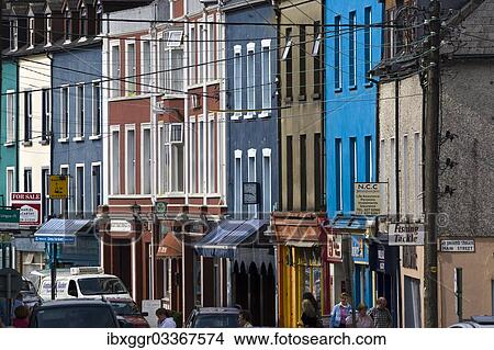 "Houses on Main Street, Bantry, County Cork, Ireland, Europe" View Large Photo Image Picture - "Houses on Main Street, Bantry, County Cork, Ireland, Europe". Fotosearch