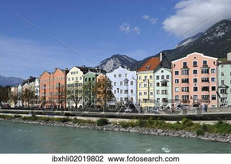 "Houses on the river, district of Mariahilf, Innsbruck, Tyrol, Austria, Europe, PublicGround, Europe" View Large Photo Image Stock Image - "Houses on the river, district of Mariahilf, Innsbruck, Tyrol, Austria, Europe, PublicGround, Europe". Fotosearch