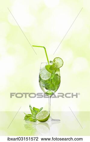 Hugo cocktail with lime and mint View Large Photo Image Stock Image - Hugo cocktail with lime and mint. Fotosearch